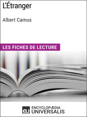 cover image of L'Étranger d'Albert Camus